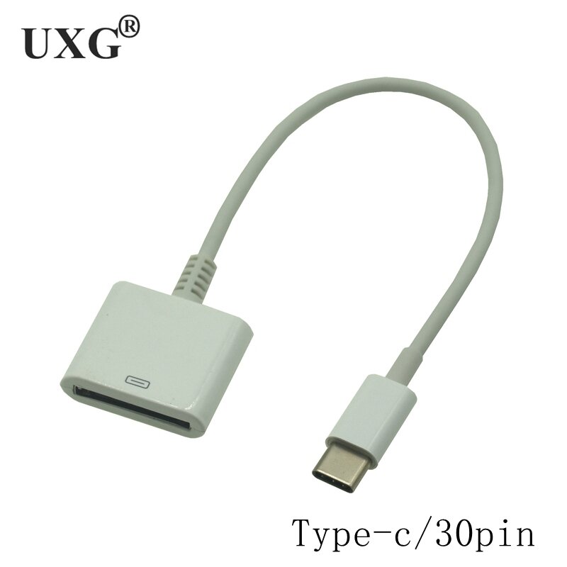 Dock 30 Pin Buchse zu USB-C USB 3,1 Micro USB 8pin Typ C Stecker kurzes Ladekabel für Huawei Xiaomi Mac Onplus 15cm