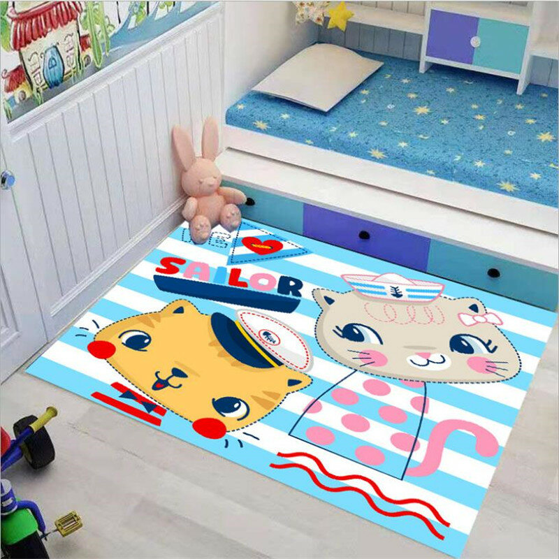 Śmieszne kreskówki dywan 3D nadrukowany dywan kwadratowy antypoślizgowy obszar mata podłogowa dywan mata antypoślizgowa jadalnia salon miękki dywan 02