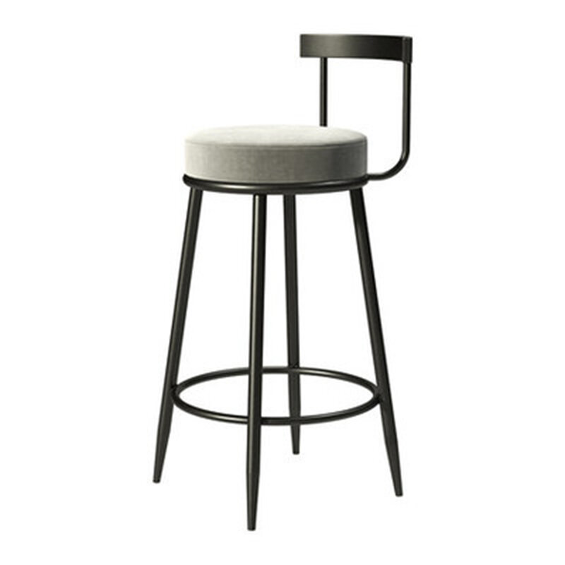 Скандинавский роскошный барный стул Ins Light, сетчатый красный барный стул, домашняя спинка, модный барный стул, высокий стул для магазина молочного чая