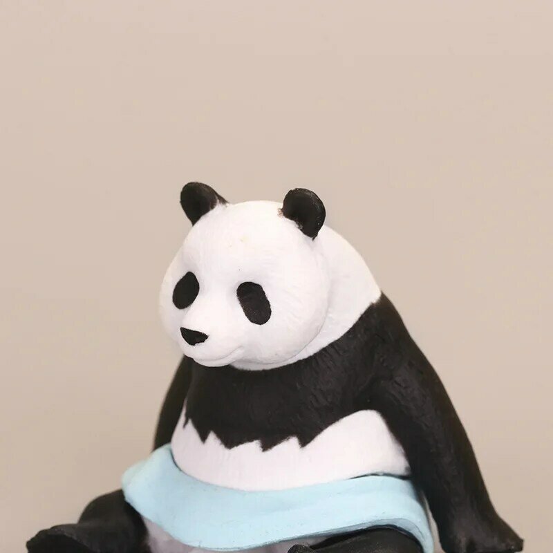 Boneco de brinquedo infantil, pvc 4.5cm lindo urso polar/panda/cachorro/guaxinim/raposa decoração de jardim doméstico