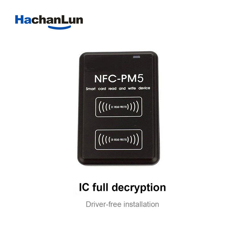 NFC PM5 IC/Duplikator ID 13.56MHZ RFID T5577 Kartu UID Writer IC Badge Encryption NFC Full Writer Copier Decoding Cracking ID Key