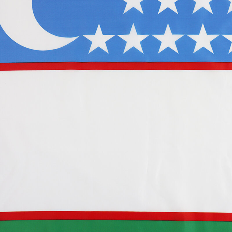 Flagnshow-Drapeaux nationaux de la République d'UZ en polyester avec œillets en laiton, Uzbekistan Feel, 3x5 FT