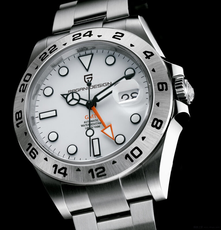 2022 جديد باجاني تصميم الرجال الساعات الميكانيكية العلامة التجارية الفاخرة بتوقيت جرينتش التلقائي الساعات الرجال مقاوم للماء ساعة اليد Relogio Masculino