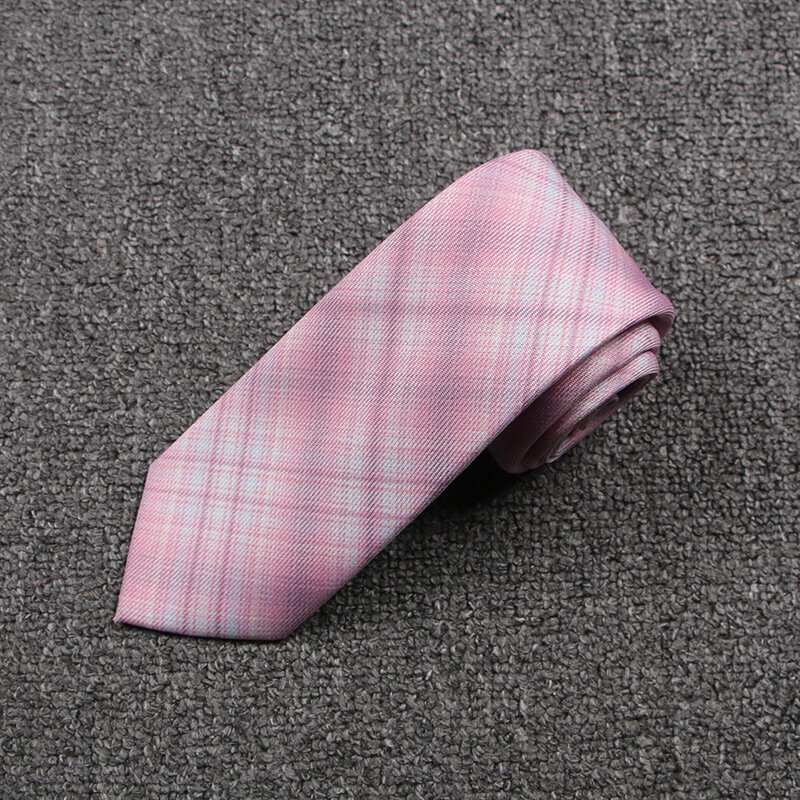 Uniform Bow Tie Pink Plaid Tie Japanese JK Plaid Bow Tie Student Tie Girl Mindfulness Bow Tie Accessories