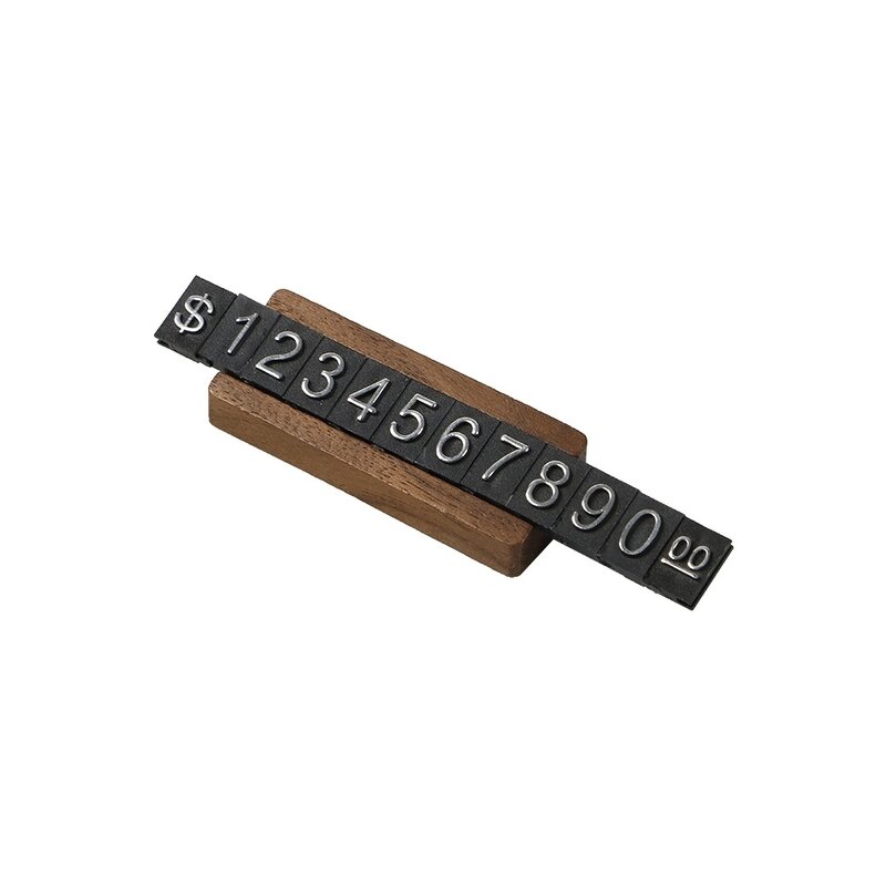 Base de madeira quadro básico de madeira ajustável indicador combinado carta cubo preço tag