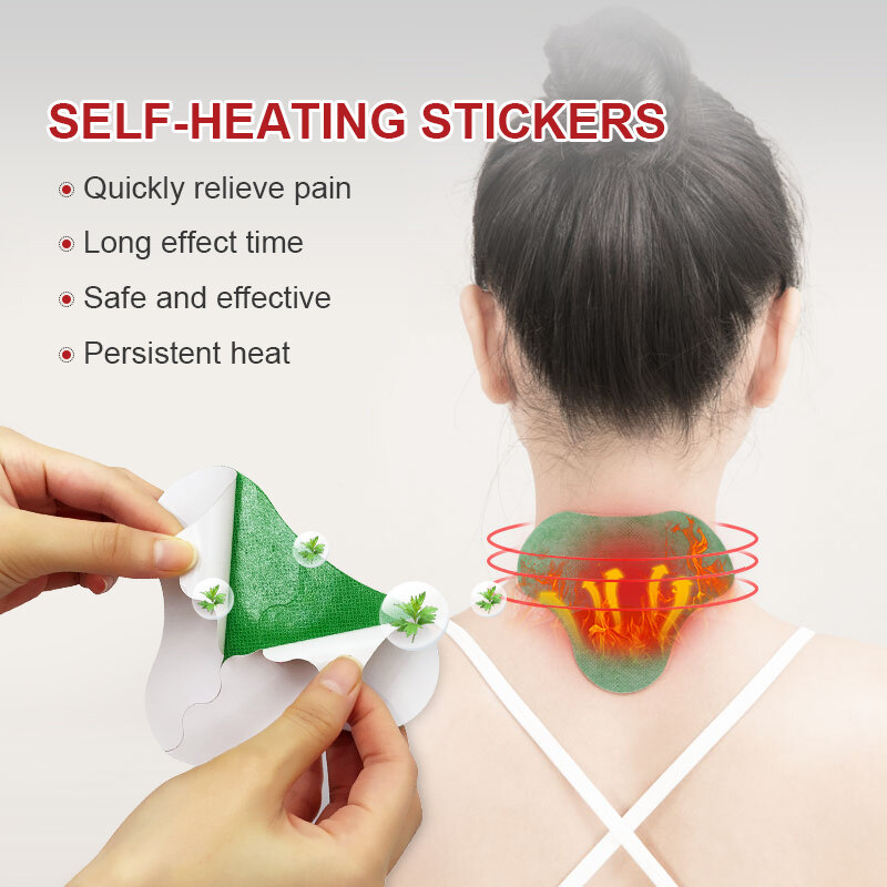 6Pcs=1Bag Wormwood Neck Pain Relief Plaster Rheumatoid Arthritis Relieve Back Muscle Joint Pain Patch Herb Medical Sticker A314