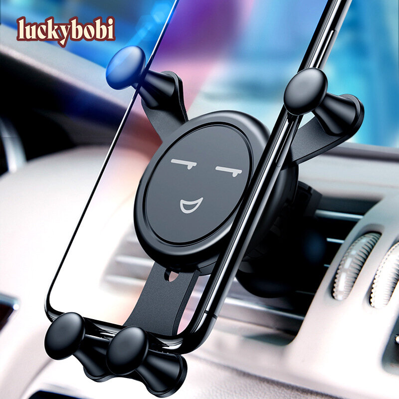Gravity Car Phone Holder For Phone in Car Air Vent Clip Mount No Magnetic Mobile Phone Holder GPS Stand For iPhone XS MAX Xiaomi
