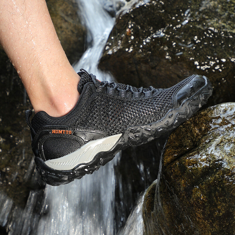 Humtto-zapatos de senderismo para hombre y mujer, zapatillas de deporte para caminar al aire libre, deporte de escalada, Trekking, caza, Verano