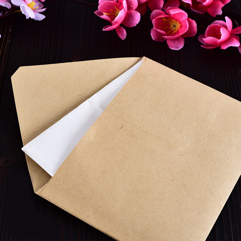 Wallet Envelope 50 Piece Kraft Paper Envelope Wedding Gift Envelopes 150*110mm School And Office Supplier Stationery