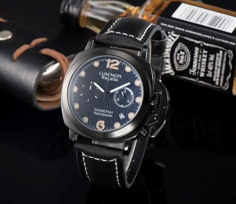 Panerai-luksusowe marki zegarek kwarcowy kobiety zegarki kwarcowe ze stali nierdzewnej stalowy pasek klasyczny strój biznesowy mężczyźni oglądać 2442