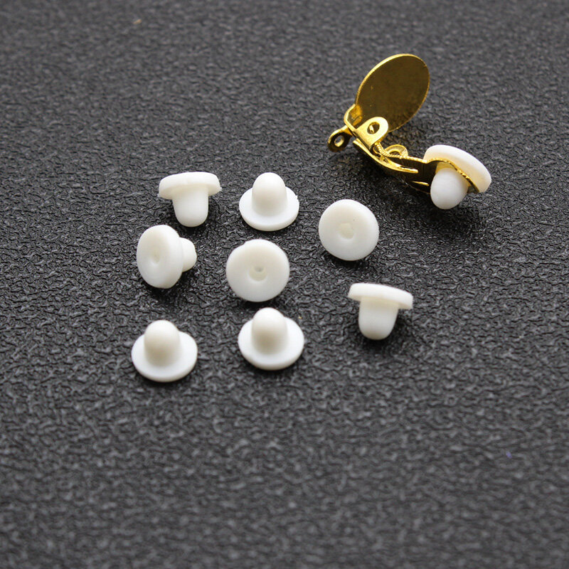 Kolczyki śruby Backs Anti-Pain klips do ucha gumowe silikonowe kolczyki tylne zaślepki do kolczyków zatyczka do uszu zablokowane czapki DIY Making