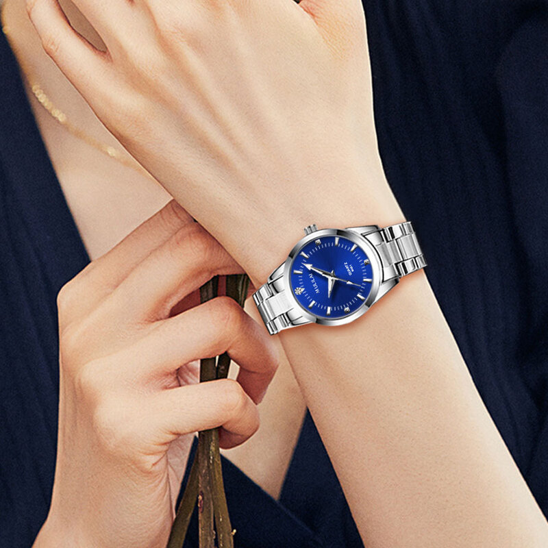 Montre à quartz de luxe pour femme, montre-bracelet féminine, diamant, horloge pour fille, affaires, dames, marque supérieure