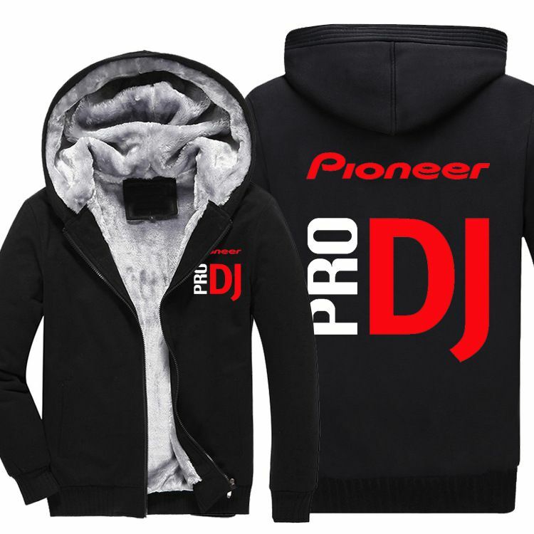Pioneer PRO DJ chaqueta para hombre streetwear Hoodie de manga larga gruesa caliente chaqueta de lana para hombre chaquetas de invierno