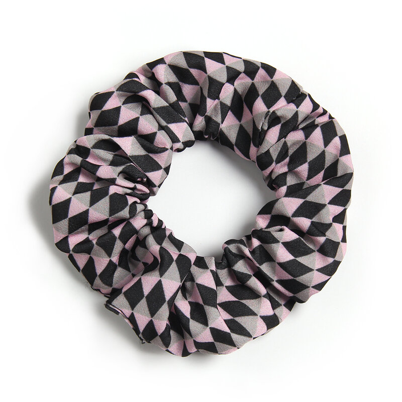 Moda kobiety włosy Scrunchie Plaid gumka do włosów dziewczyny elastyczna opaska do włosów kucyk Holder paski gumką akcesoria do włosów