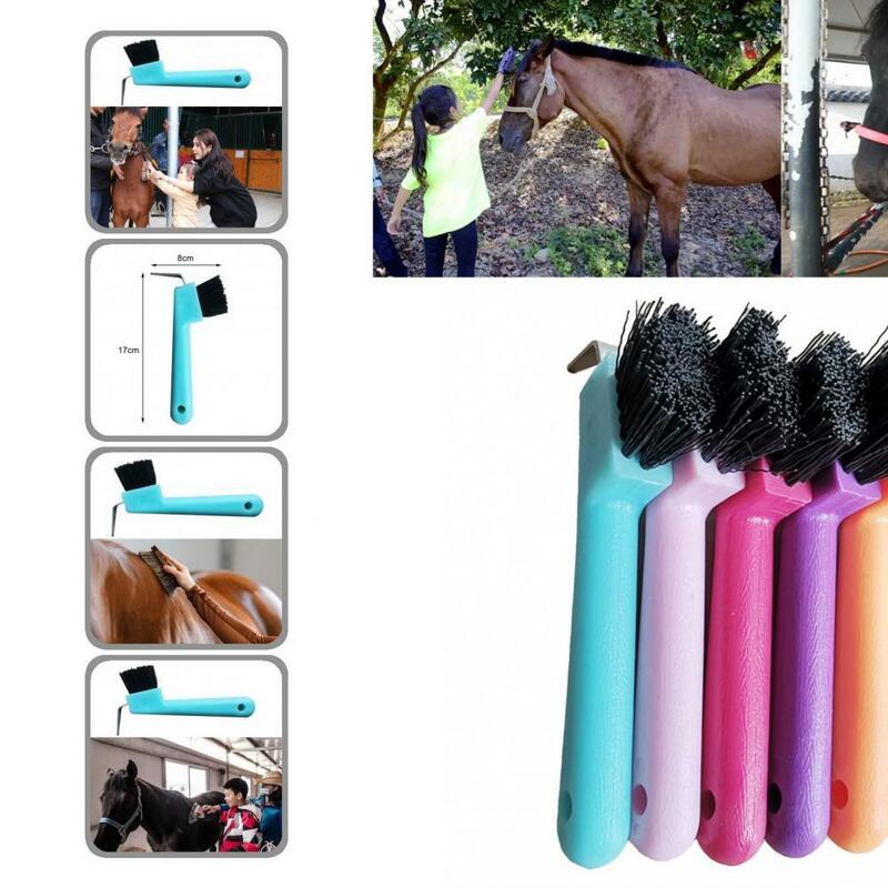 Mudah untuk Memegang Sikat Pembersih Perawatan Kuda Premium Ramah Lingkungan Sikat Tapal Kuda Pengerjaan Halus untuk Penggunaan Pribadi