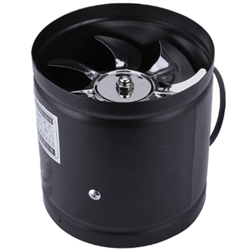 4 Inch Inline Duct Fan Air Ventilator Metal Pipe Ventilation Exhaust Fan Mini Extractor Bathroom Toilet Wall Fan Duct Fan Access
