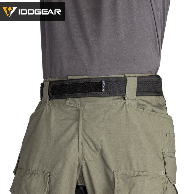 IDOGEAR-cinturón táctico de nailon para hombre, cinturón interior deportivo de 1,7 pulgadas, color negro, 3418