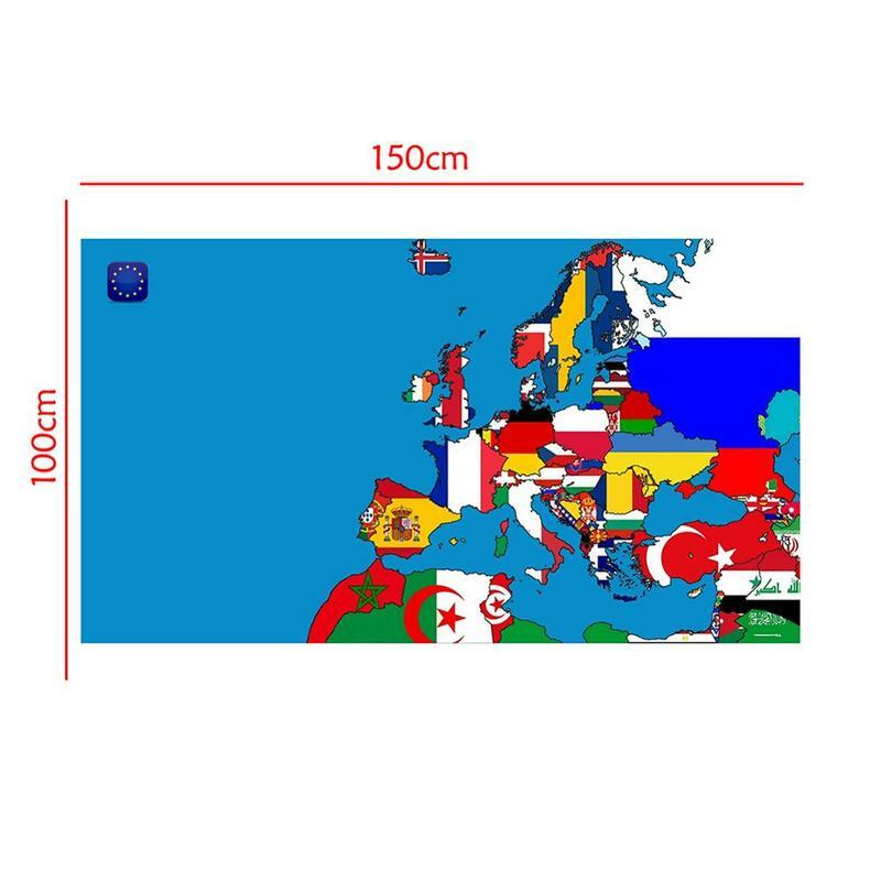 DIY Europäischen Karte Office Home Wand Decor Karte 150x 100cm vlies Non-Geruch Fotografie Hintergrund Foto studio Hintergrund Requisiten