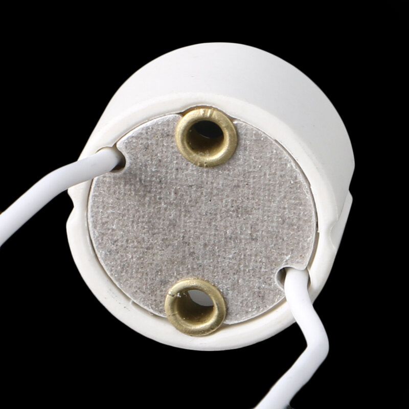 Enchufe GU10 para bombilla LED, soporte para lámpara halógena, Base, conector de cable de cerámica