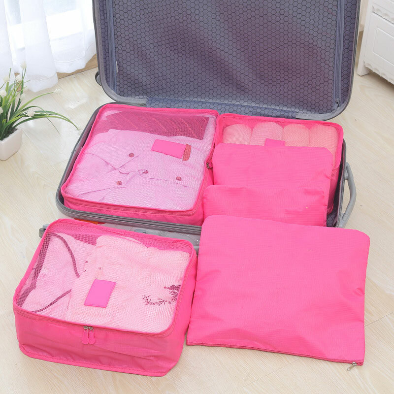 旅行パッキングキューブセットトイレタリーキットバッグ荷物主催旅行保存袋旅行多機能服ベスト