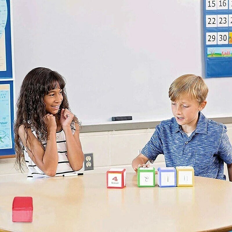 Nowe gorące DIY edukacja kości pcv kieszonkowe kwadratowe serwetki Cube interakcja rodzic-dziecko zdjęcie kieszonkowe piankowe bloki do układania w stosy Kid pomoc dydaktyczna