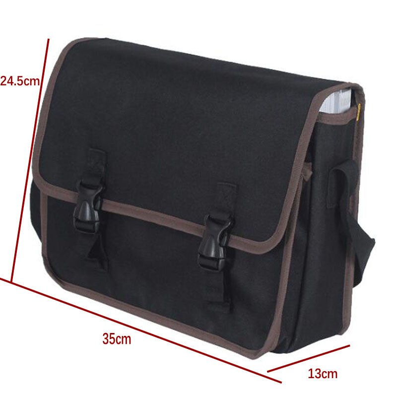 Kit cintura a cartella portatile Kit multifunzione borsa di stoccaggio Hardware Kit di riparazione elettricista scatola di immagazzinaggio borsa per attrezzi doppia borsa di tela