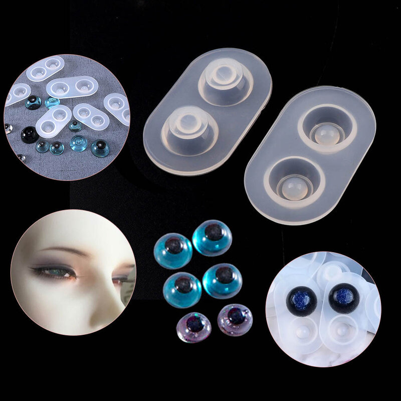 Molde de resina epoxi de cristal, accesorio de silicona para pupila, ojo, muñeca, para manualidades