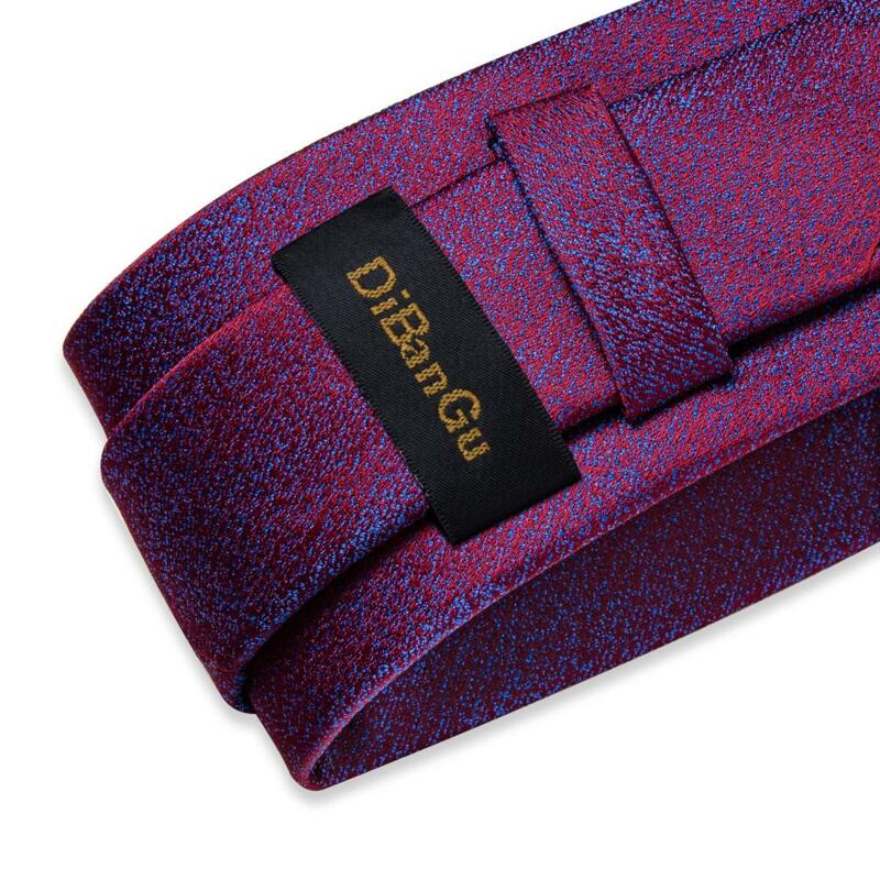 Cravate en soie pour hommes, rouge, bleu, solide, 8cm de large, pour fête de mariage, accessoires de poche, boutons de manchette carrés, broche