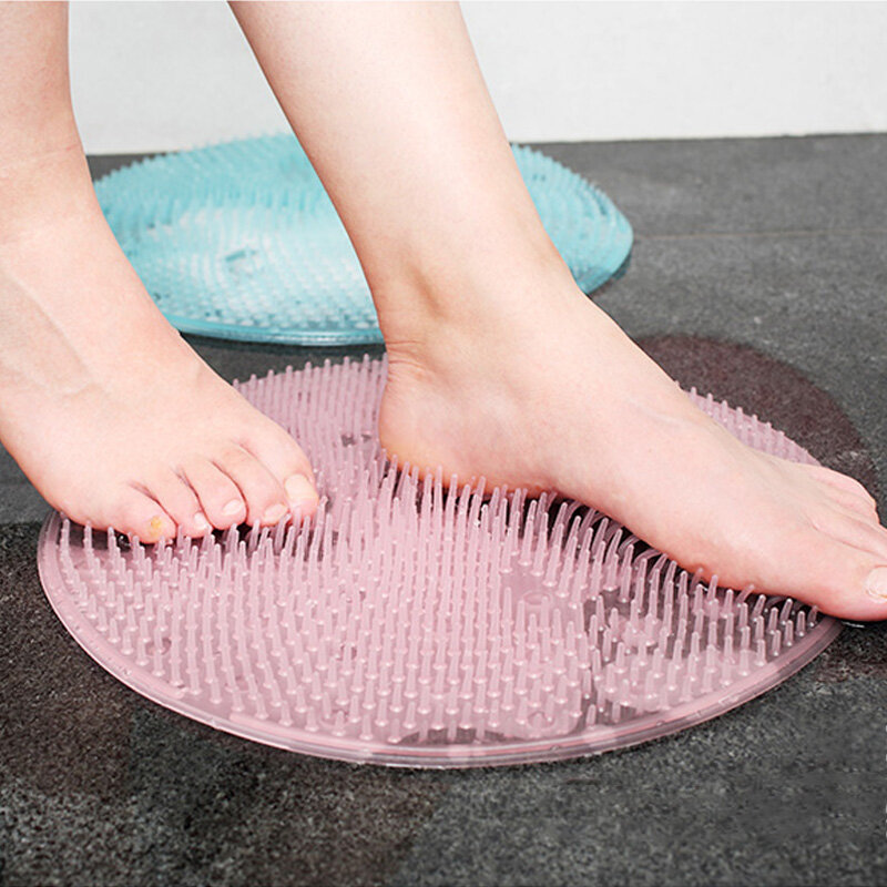 Silicone Massage Brush Bath Mat Foot Bath Massage Brushes Bathroom Cleaning Device Removal Of Dead Skin Tools Non-slip Bath Mat