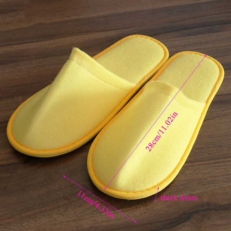 1Pair Simple Home Slipper Men Women Travel Spa Portable Folding Disposable Slipper House Home Guest Indoor Slippers Big size