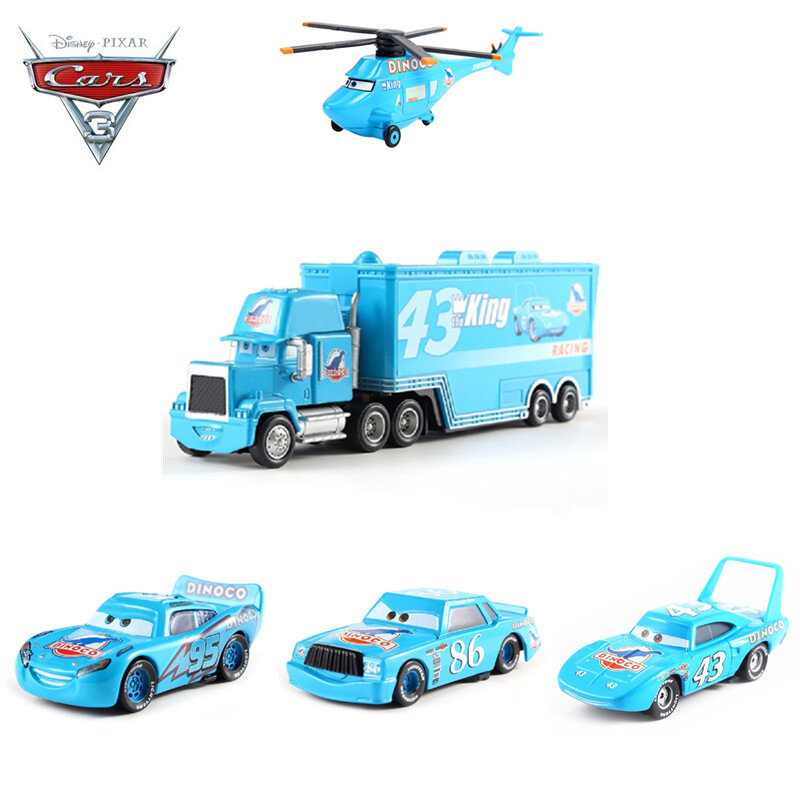 Disney Pixar Cars 3 DINOCO saetta McQueen Jackson Storm ramiez Mack zio camion metallo Diecasts veicoli giocattolo regalo per auto per bambini