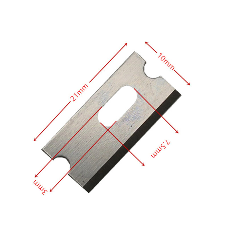 Cuchillas Pelacables y cortador de cables de 21x10mm, Cuchillas de acero de alta velocidad para herramientas de pelado y corte