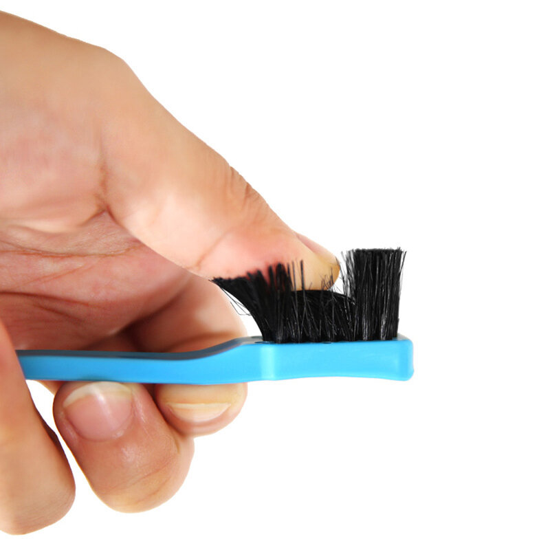 Beauty dwustronna kontrola krawędzi grzebień do włosów szczotka do włosów pędzel do brwi stylizacja włosów Salon akcesoria do włosów losowy kolor