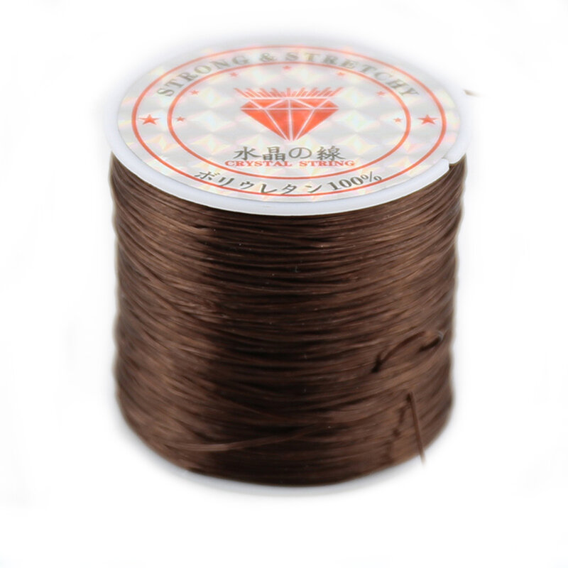 Rollo de cuerda de cristal Flexible para hacer extensiones de cabello, cordón para pulsera de abalorios hecho a mano, 60 m/rollo