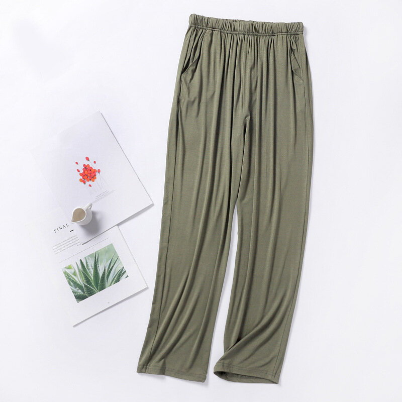 New men's modal  trousers thin section spring and summer home pants men's plus size home pants casual trousers pajama pants