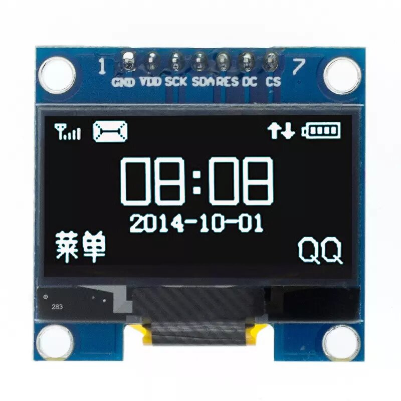 OLED LCD LED 디스플레이 모듈, 1.3 인치, 1.3 인치 디스플레이 모듈, 화이트, 블루, 128X64SPI/IIC I2C 통신 색상, 1.3 인치