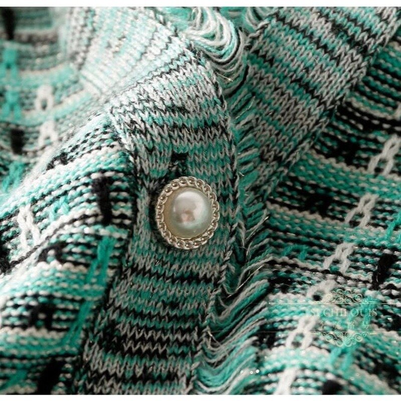 Terno saia feminina 2 peças manga longa malha comprida coração jaqueta comprida peça outono cardigã feminino elegante duas peças