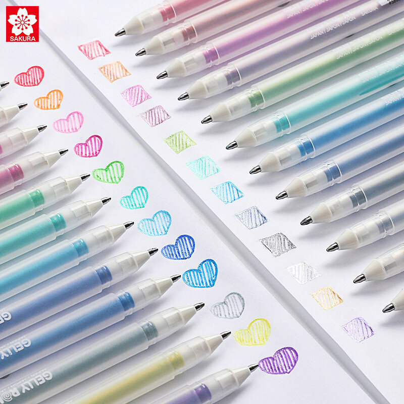 Sakura قلم تحديد المصابيح الفلورسنت رسم اللوحة الفن علامات المدرسة والمكتب الفن القرطاسية اليابانية