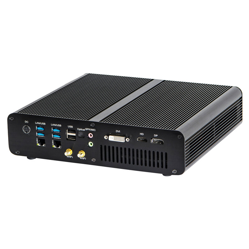 2 * LAN Gaming คอมพิวเตอร์ขนาดเล็ก Intel I7-7820HK/HQ GTX1060 3GB 2 * DDR4 M.2 NVME Desktop PC HTPC 4K HDMI2.0 DP DVI ไฟเบอร์ออปติก WiFi
