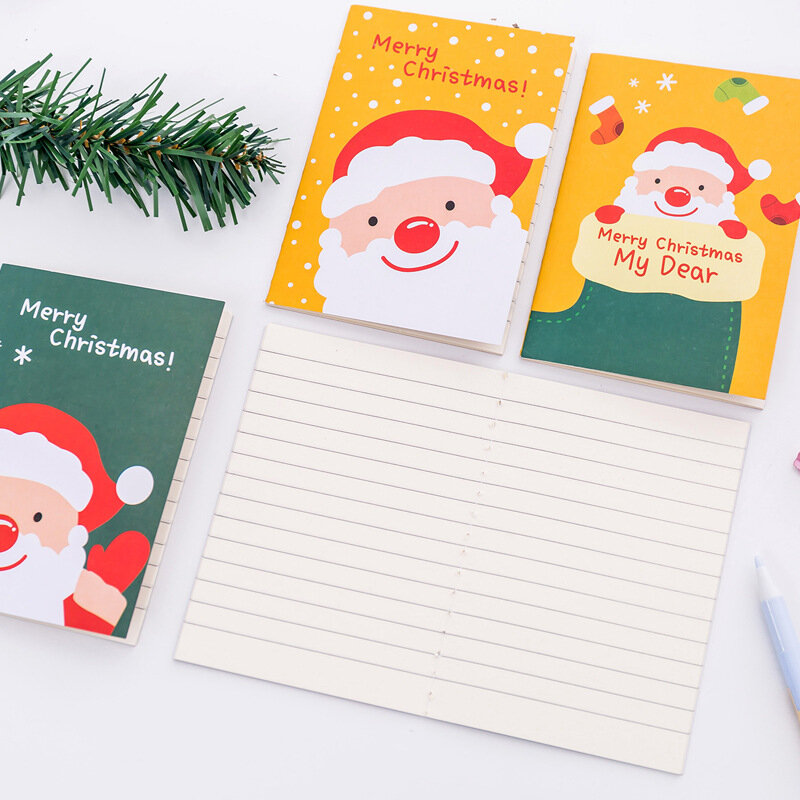Petit carnet de Noël pour enfants, mini bloc-notes Kawaii, cadeaux pour enfants, prix d'exercice, carnet de notes mignon, fournitures scolaires, 1PC