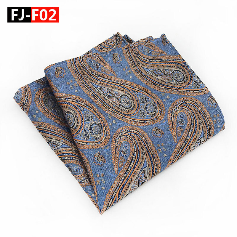 Vangise Mens Pocket Squares Solid Pattern Blue Handkerchief Fashion Hanky For Men Business Suit Accessories 25cm*25cm