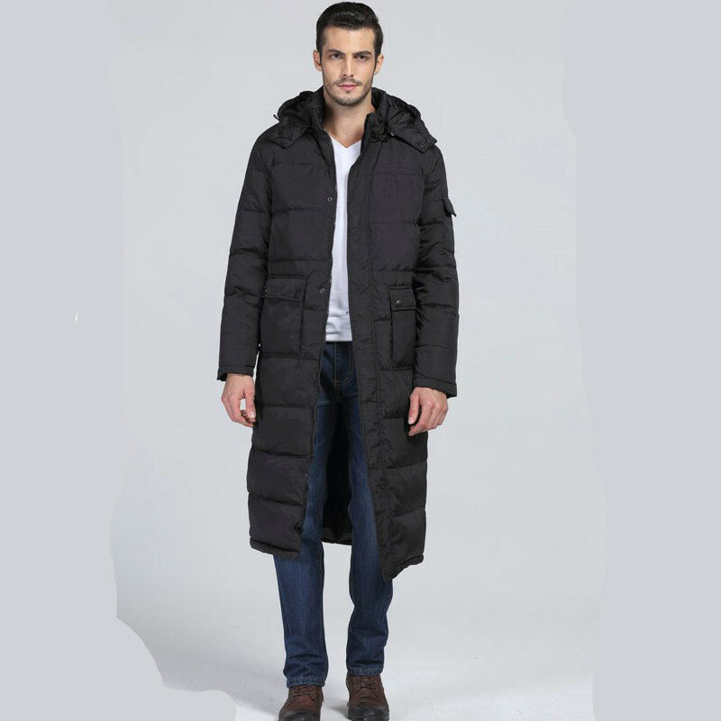 MRMT 2024 zimowy garnitur męski długa z bawełny kurtki gruby ciepły płaszcz męski z kapturem na codzienny bawełniany płaszcz odzież wierzchnia odzież męską