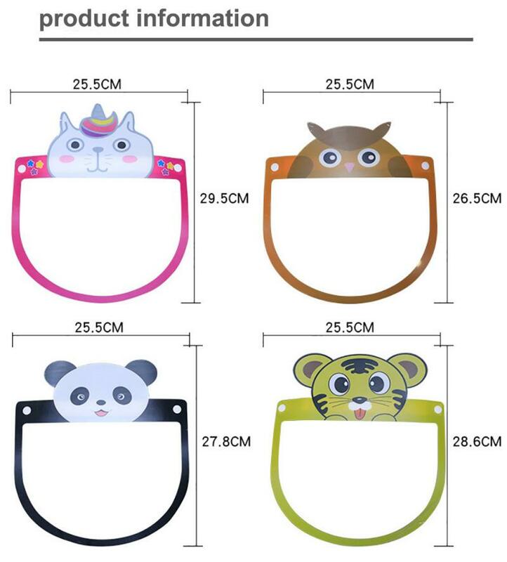 1/5 pièces masques de protection complète sécurité Anti-buée Transparent écran facial anti-éclaboussures Anti-gouttelette broche pour enfant enfants Drop-shipping