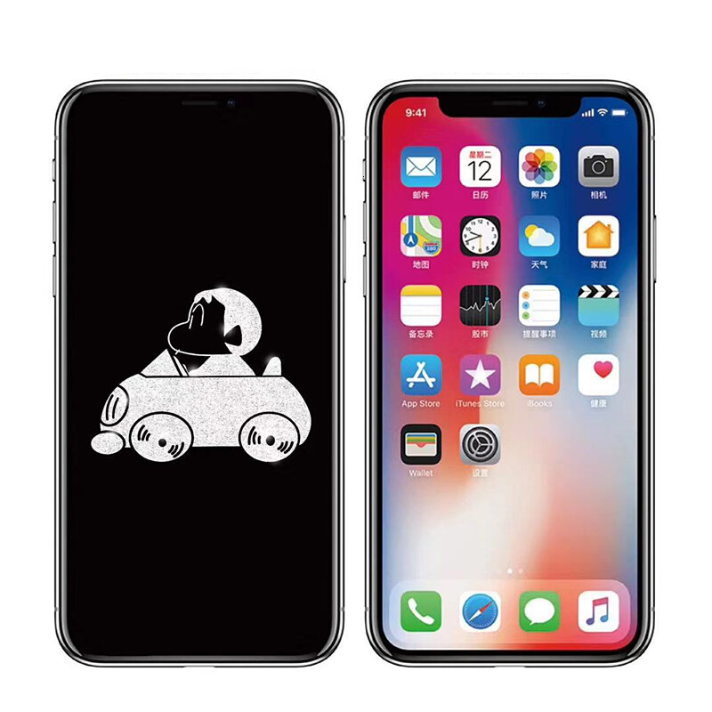 Cute Cartoon Full Screen 3D Invisible Tempered Glass Film For iPhone 7 Case 6 6S 8 plus X XS XS MAX kitty Cat Screen Protector