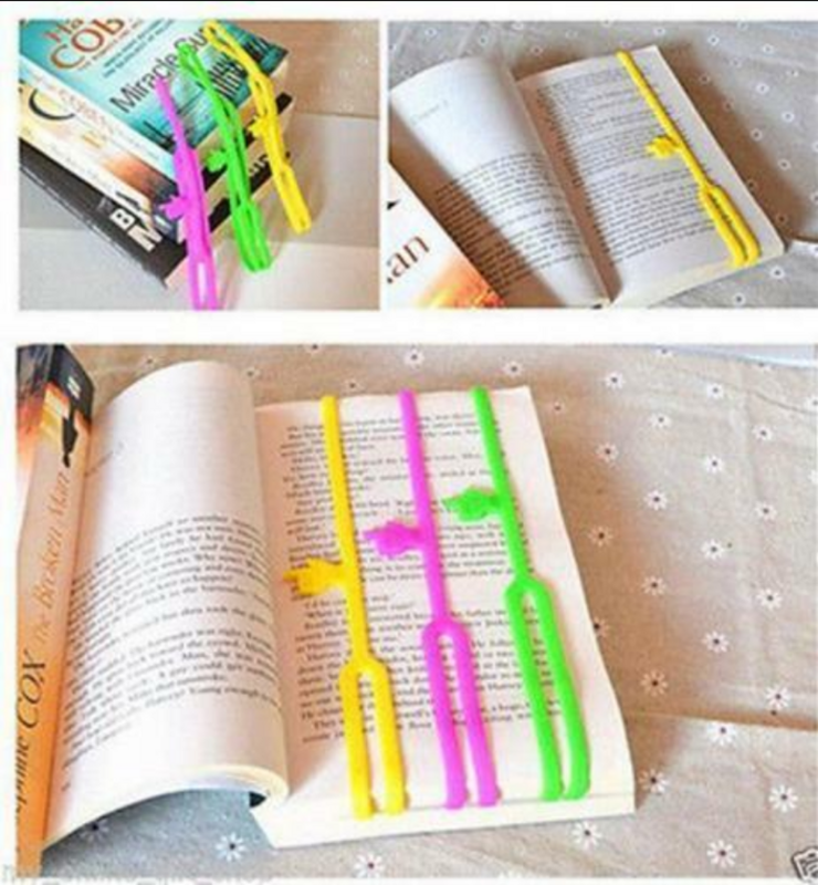 Creative Finger Shape Silicone Bookmark Environmental Protect Book Fixed Belt Notepad Memo Marker Bookmarking Office Stationery