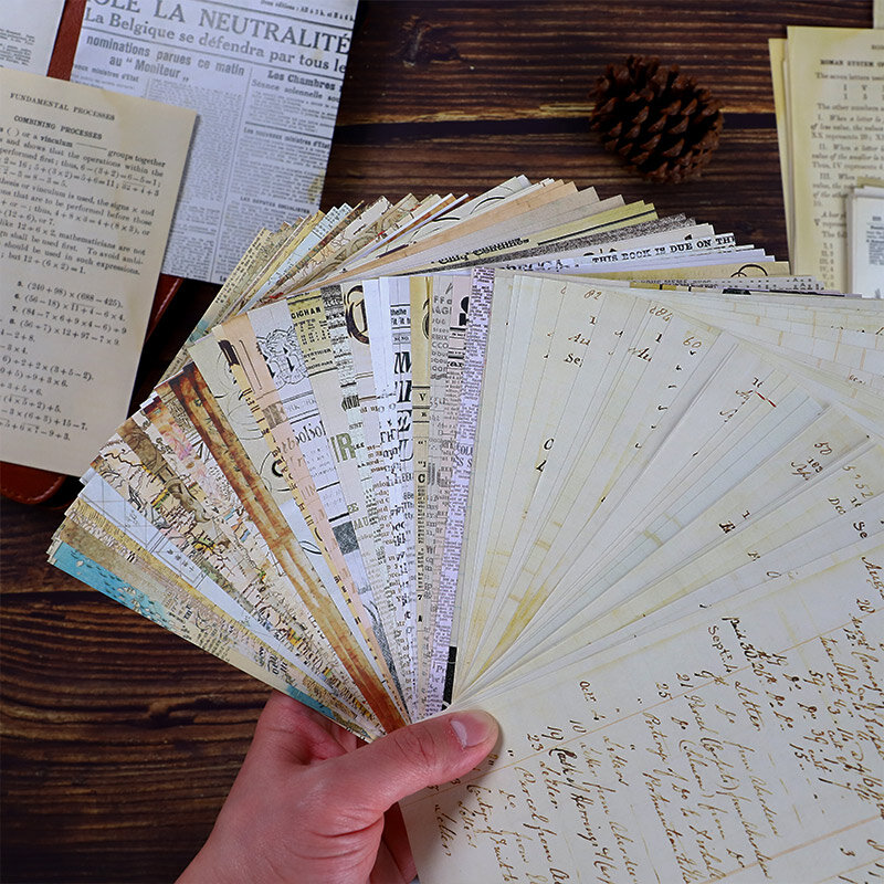 Yoofun material de mapa retrô para diário, diário, colagem, decoração, tamanho grande, papel de fundo