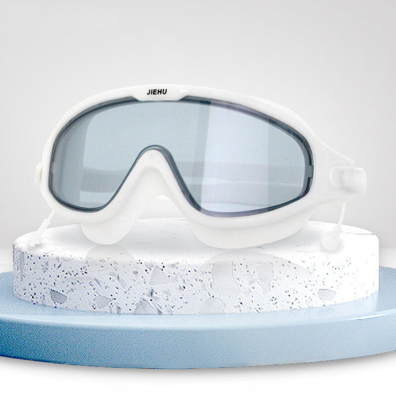 نظارات السباحة المضادة للضباب للبالغين ، نظارات الحماية من الأشعة فوق البنفسجية ، نظارات السباحة قصر النظر ، واضحة أو بالكهرباء ، سيليكون ، 1.5 إلى 8 ، الرجال والنساء