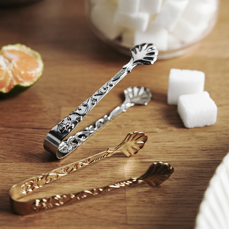 1 pz clip per cubetti di ghiaccio in acciaio inossidabile pinze per zucchero alimenti clip per barbecue morsetto per ghiaccio barra degli attrezzi cucina servire Tong accessori da cucina
