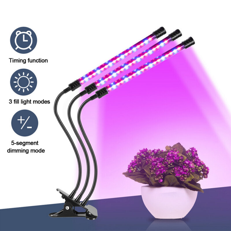 5V USB Full Spectrum LED Grow LightจับเวลาPhytoโคมไฟสำหรับต้นกล้าพืชผักในร่มพืชเต็นท์กล่องDimming fitolampy