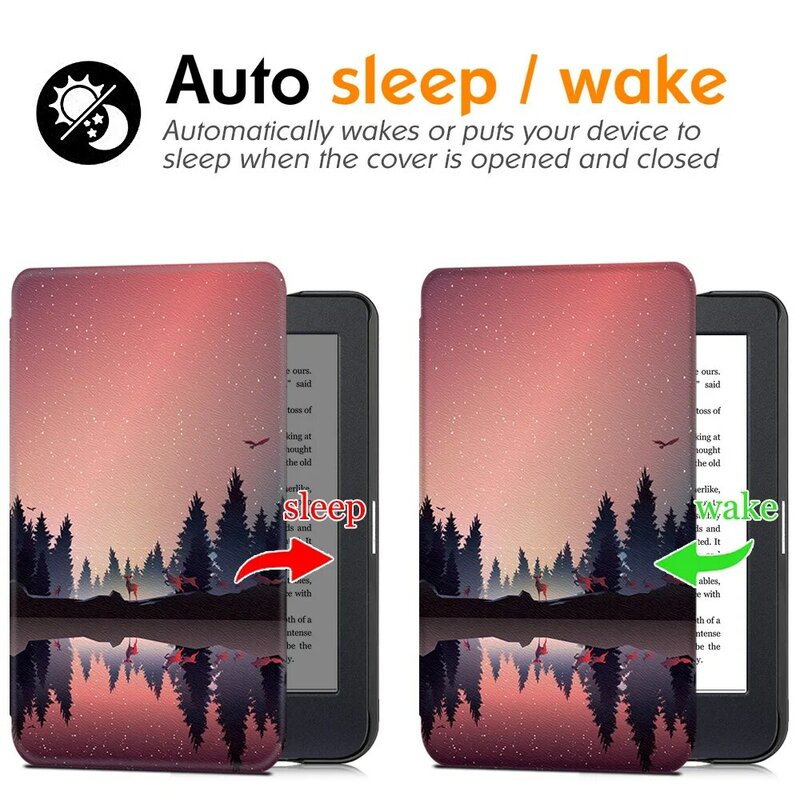 AROITA case for Kobo Clara HD e-Reader (Model N249,2018 Release) - Lightweight magnetic smart protective cover with sleep/wake